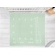 Muslin Photo Mat Giraffe Mint 120x120cm