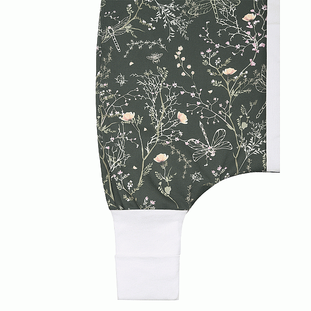 Winter sleeping bag with legs 3-4 years Secret Garden Green