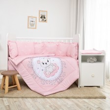 Bed set trend ranfors bear pink