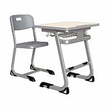 RFG Ergonomic Istudy School Desk and Chair, Gray Color, Class VIII to XII