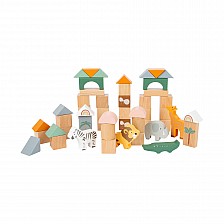 Small Foot wooden Safari construction set, 50 pieces