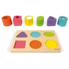 Wooden puzzle Shapes and sounds 2in1