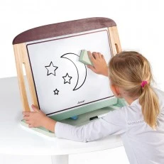 Wooden double-sided drawing board