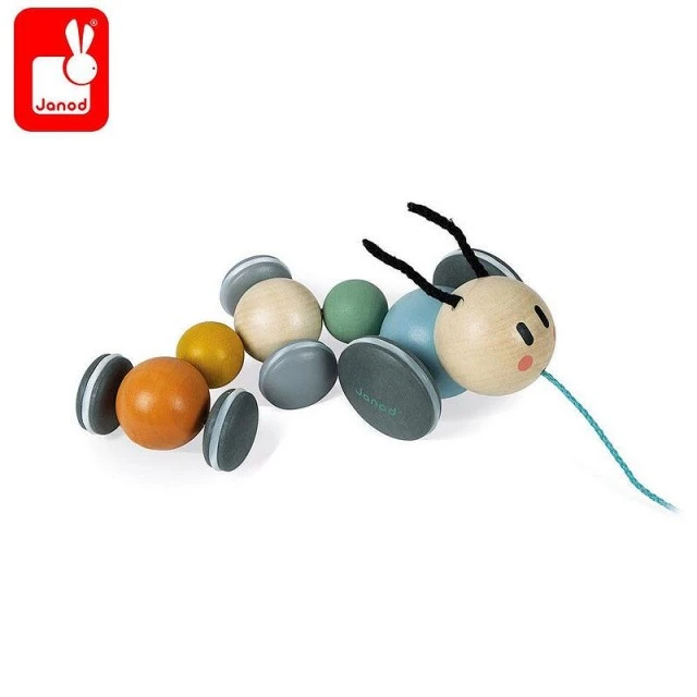 Wooden pull-along caterpillar Sweet Cocoon