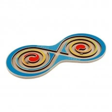 Wooden game with balls