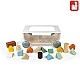 Wooden pull-along cart with blocks Sweet Cocoon