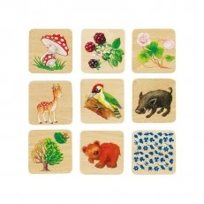 Wooden memo game Life in the forest