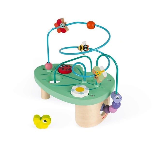 Wooden string with beads and figurines Caterpillar