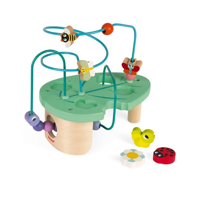 Wooden string with beads and figurines Caterpillar