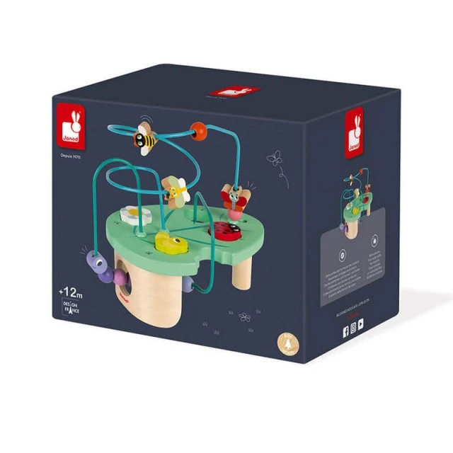 Wooden string with beads and figurines Caterpillar