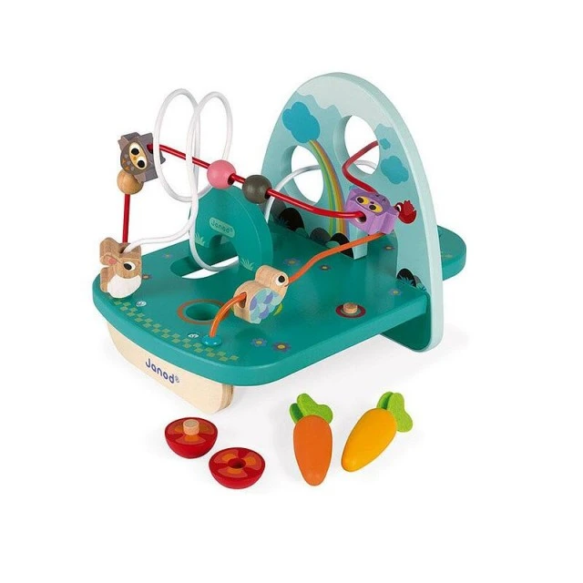 Wooden string with animals