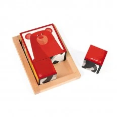 Wooden cubes Forest animals