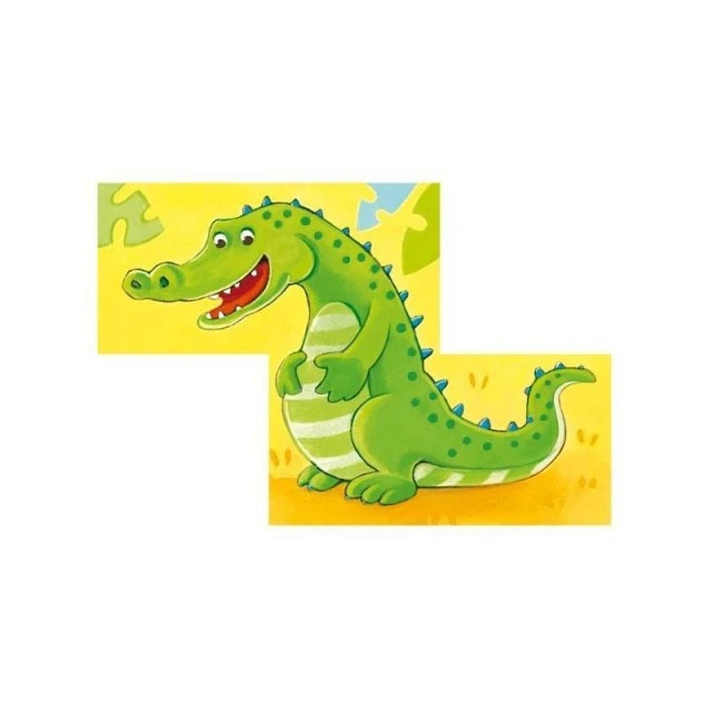 Wooden cubes puzzle Wild animals