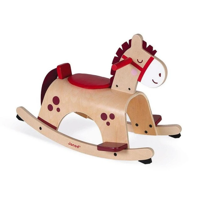 Wooden rocking horse
