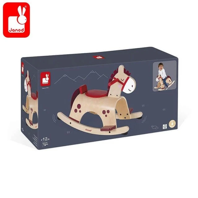 Wooden rocking horse