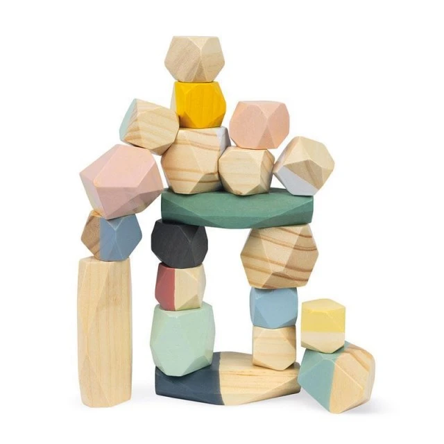 Children’s game with wooden stones for balance Sweet Cocoon