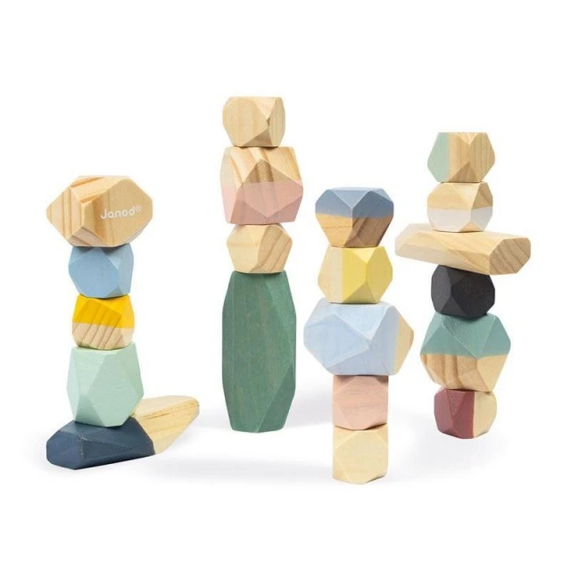 Children’s game with wooden stones for balance Sweet Cocoon