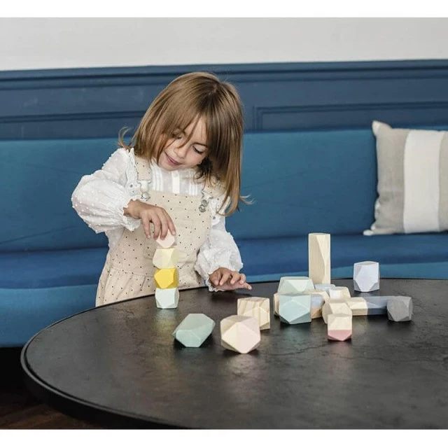 Children’s game with wooden stones for balance Sweet Cocoon
