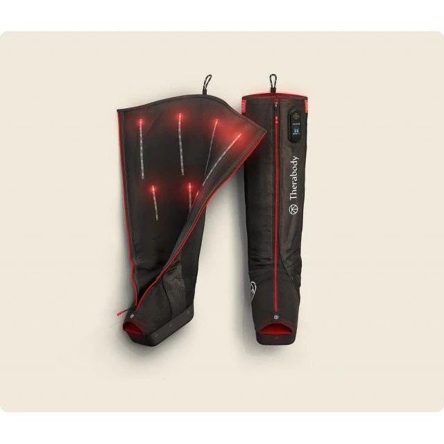 RecoveryAir JetBoots PRO Plus lymphatic drainage boots with LED light