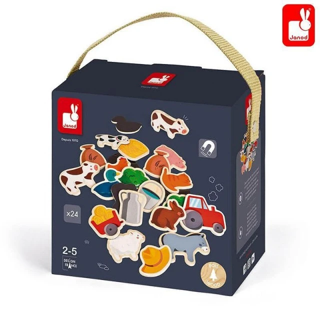 Set of Ferma wooden magnets