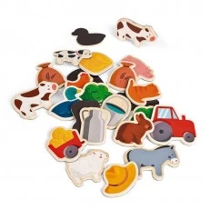 Set of Ferma wooden magnets