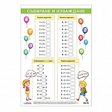 Cubos School chart "Counting exercise", 50 x 70 cm