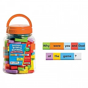 Learning Resources English sentence building dominoes