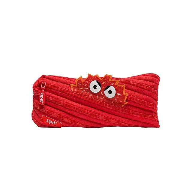 Zipit pencil case Talking Monstars, medium, red
