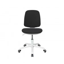 RFG Children's chair Lucky White, damask, black seat, black backrest