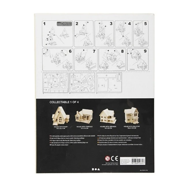 Creativ Company 3D House to assemble