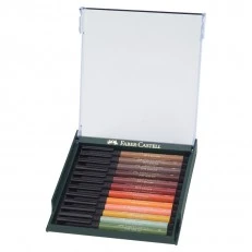 Faber-Castell Pitt Artist Pen brush marker Earth, 12 colours