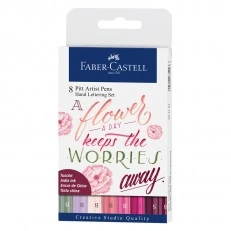Faber-Castell Pitt Artist brush marker, 8 pink colours