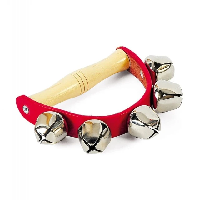 Nowa Szkola Hand bells, with a wooden handle
