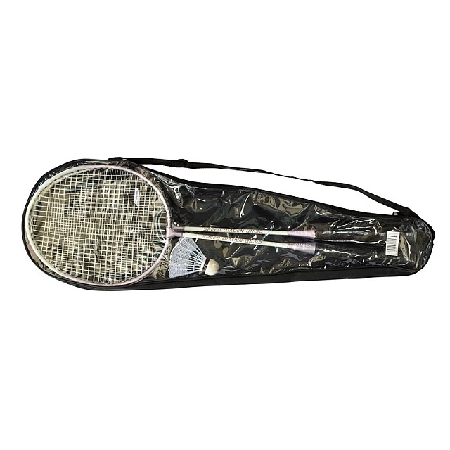 Badminton set for two, with 2 rackets and 1 shuttle