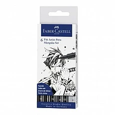 Faber-Castell Pitt Manga Mangaka marker set, 6 pieces