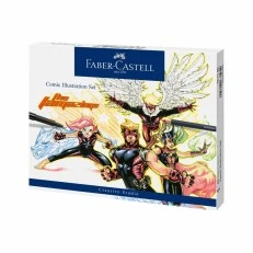 Faber-Castell Pitt Comic Illustration drawing set, 15 pieces