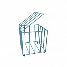 Basket for balls, metal