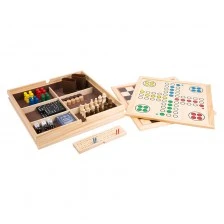 Small Foot 9 in 1 game collection, in a wooden box