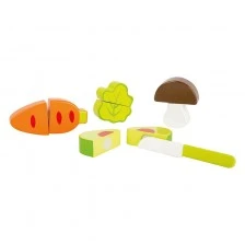 Small Foot Set Vegetables, wooden, 9 pieces