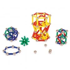 Nowa Szkola Construction set with magnetic elements, 244 pieces