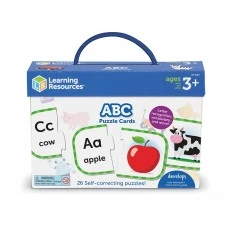 Learning Resources Cards, puzzle type, ABC, 12.7 x 7.6 cm