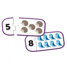 Learning Resources Puzzle type counting cards, 15.2 x 7.6 cm