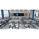 RFG Ергономичен Чин и стол Istudy School, сив цвят, от VIII до XII клас