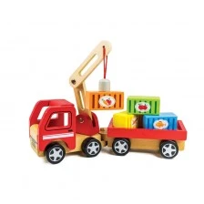 Nowa Szkola Truck, wooden, with magnet, 29 x 9.5 x 8 cm