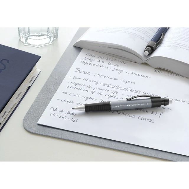 Faber-Castell Grip Plus mechanical pencil, 0.7 mm, grey