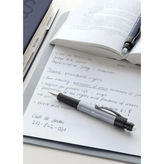 Faber-Castell Grip Plus mechanical pencil, 0.7 mm, grey