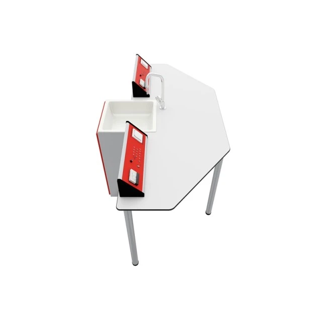 RFG Student table Quin, laboratory, 170 x 70 x 75 cm, white