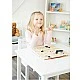 Small Foot Calendar and clock, wooden