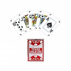 Cartamundi Карти за игра Texas Holdem, червено-черни
