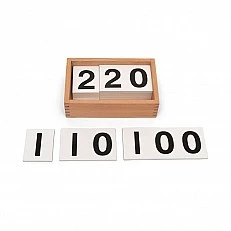 Nowa Szkola Montessori numbers, wooden, in a box, 20 pieces